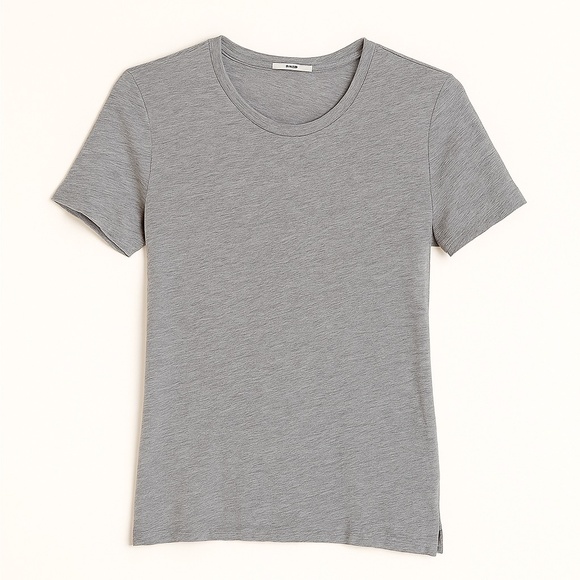 Adam Lippes Tops - Adam Lippes | Size Small Classic Heather Grey Tee – 100% Prima Cotton